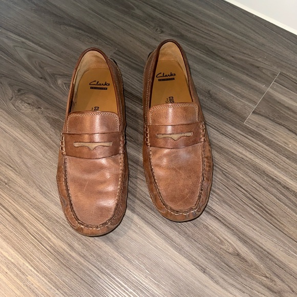 Clarks Men’s Penny Loafers - Size 11 - Picture 2 of 5